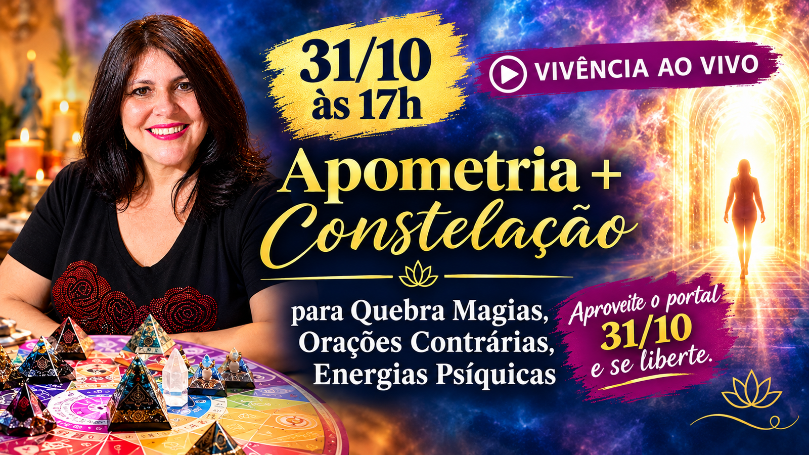 Vivência Especial de Apometria com Constelação Familiar Portal 31/10