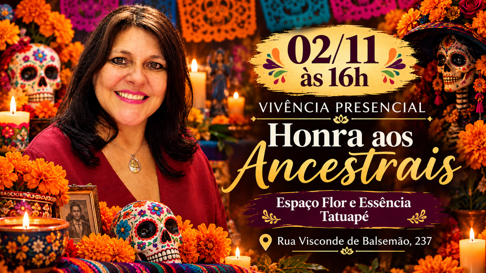 Vivência Presencial de Constelação Familiar para Honrar os Ancestrais | Dia de Finados no Flor Essência